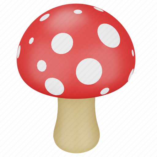 Mushroom, vegetable, food, fresh, fungus, shitake 3D illustration - Download on Iconfinder