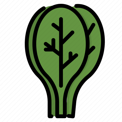 Energy, fiber, green, leaf, spinach, vegetable icon - Download on Iconfinder