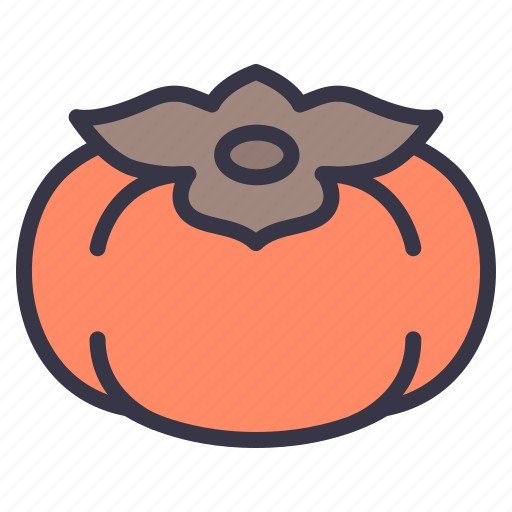 Winter, seasonal, food, fruits, persimmon, persimmons icon - Download on Iconfinder