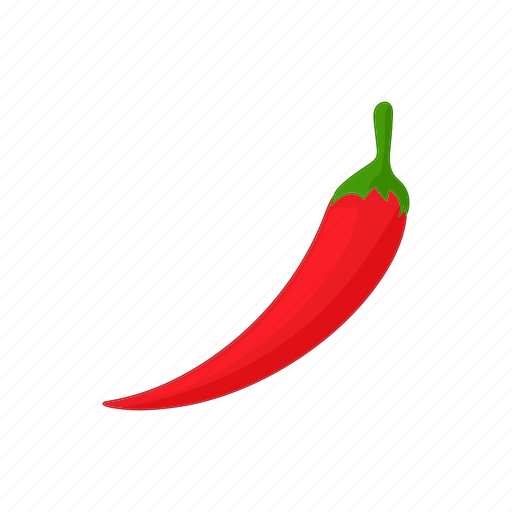 Cartoon, cayenne, chili, food, hot, pepper, red icon - Download on Iconfinder