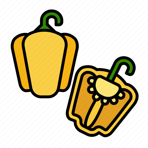Vegetable, bell pepper, capsicum, pepper, sweet, vegetables, spicy icon - Download on Iconfinder