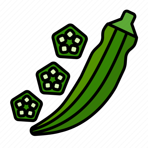 Vegetable, bhindi, food, lady finger, ochro, okra, vegetables icon - Download on Iconfinder
