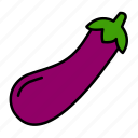 vegetable, aubergine, eggplant, brinjal, purple, fruits, food