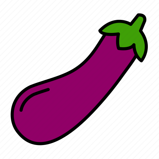 Vegetable, aubergine, eggplant, brinjal, purple, fruits, food icon - Download on Iconfinder