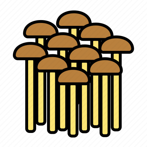 Vegetable, enoki, golden needle, organic, mushroom, flammulina, mushrooms icon - Download on Iconfinder