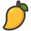 mango, food, fruit