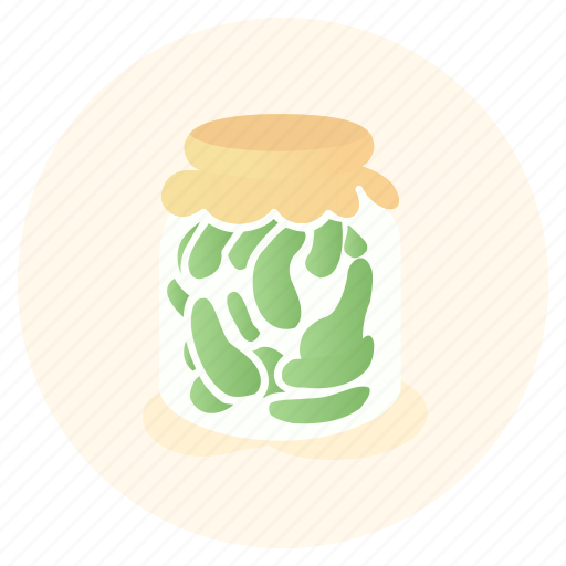 Gherkin, greens, jar, pickles, pot, vegan, vegetarian icon - Download on Iconfinder