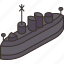 battleship, warship, navy, ship, military 
