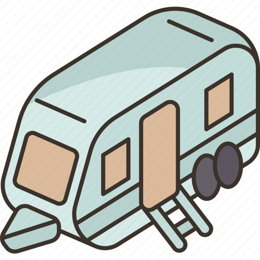 Caravan, trailer, motorhome, travel, camping icon - Download on Iconfinder