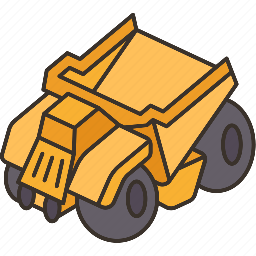 Earthmover, bulldozer, excavation, machinery, construction icon - Download on Iconfinder