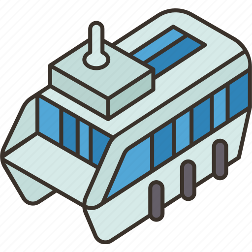 Ferry, boat, ship, harbor, transportation icon - Download on Iconfinder