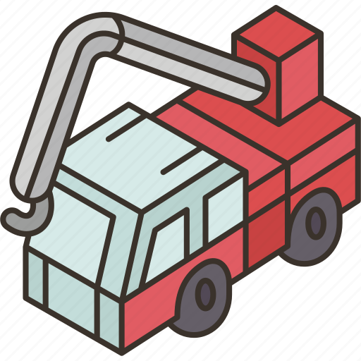 Truck, hook, ladder, firetruck, rescue icon - Download on Iconfinder