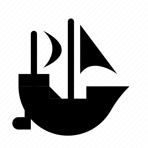 Boat, material, ocean, pirate, sea, ship, vehicle icon - Download on Iconfinder