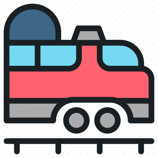 Transportation, automobile, vehicle, travel, transport, train, locomotive icon - Download on Iconfinder