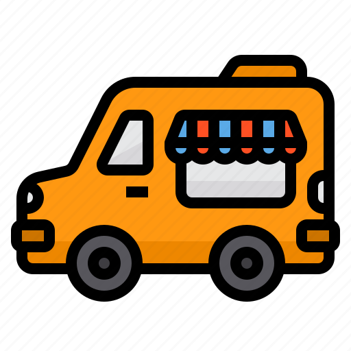 Food, truck, fast, vehicle, van icon - Download on Iconfinder
