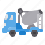 concrete, mixer, truck, vehicle, automobile 