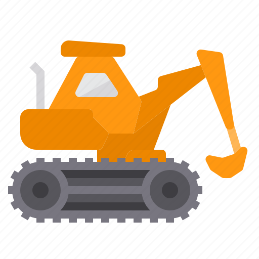 Excavator, constructions, vehicle, heavy, transport icon - Download on Iconfinder