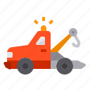 tow, truck, crane, vehicle, car