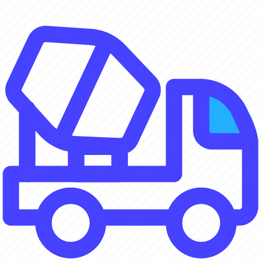 Mixer, truck, cargo, logistics icon - Download on Iconfinder
