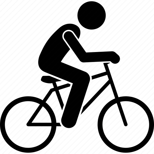 Bicycle, cycling, cyclist, riding, side view icon - Download on Iconfinder