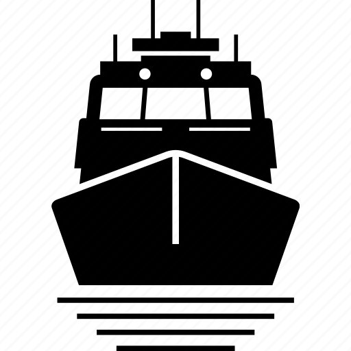 Boat, front view, ship icon - Download on Iconfinder