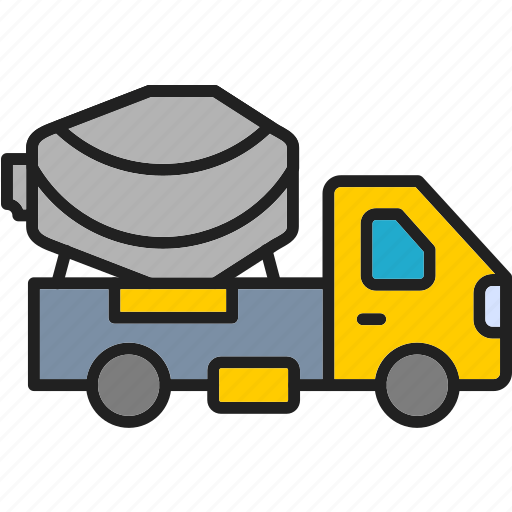 Cement, truck, bulk, construction, transport, unit icon - Download on Iconfinder