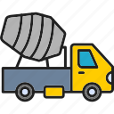 cement, truck, bulk, construction, transport, unit, 2