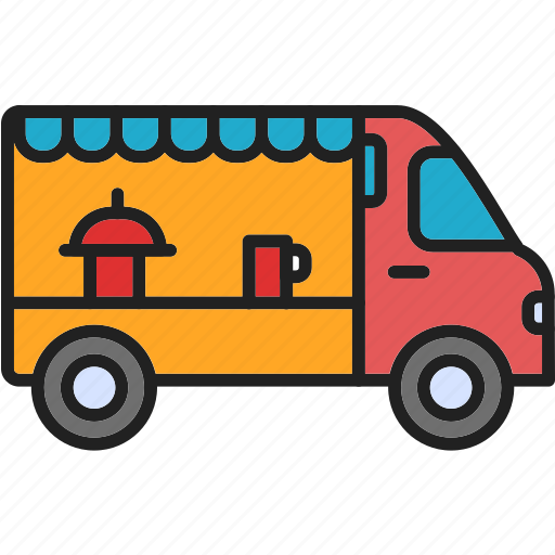 Food, truck, car, delivery, fast, street, van icon - Download on Iconfinder