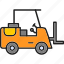 forklift, industrial, industry, transportation, truck, vehicle, warehouse 