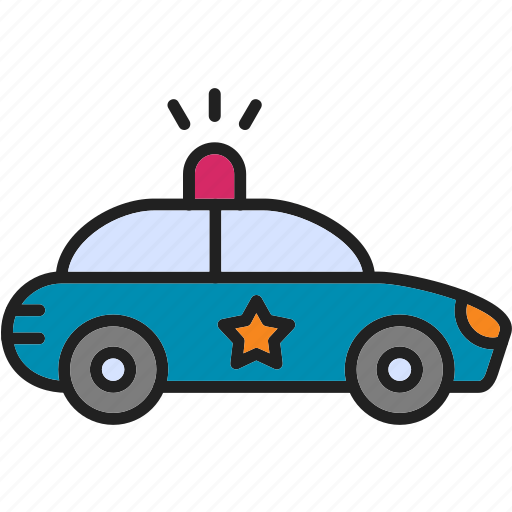 Police, car, emergency, flashing icon - Download on Iconfinder