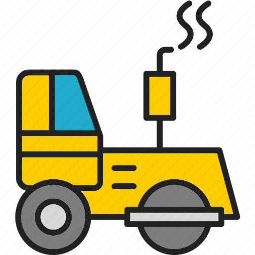 Roller, car, construction, pneumatic, transportation, truck, tyre icon - Download on Iconfinder