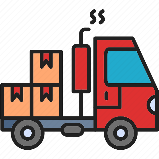 Truck, delivery, shipping, transport, transportation, vehicle, van icon - Download on Iconfinder