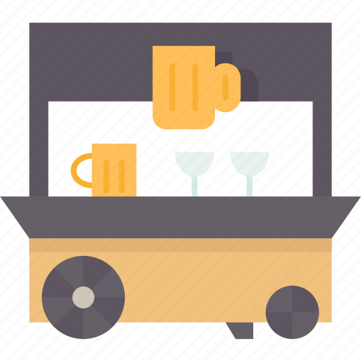 Bar, cart, drinks, mobile, cocktail icon - Download on Iconfinder