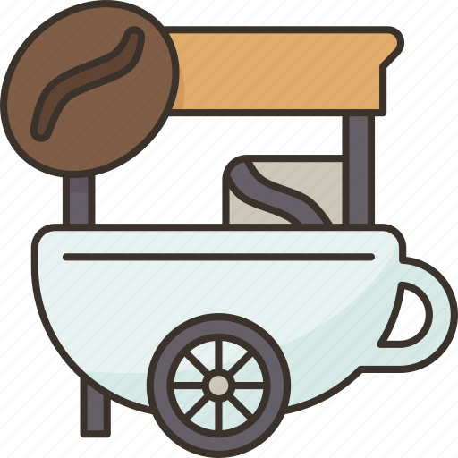 Coffee, cart, espresso, beverage, cafe icon - Download on Iconfinder