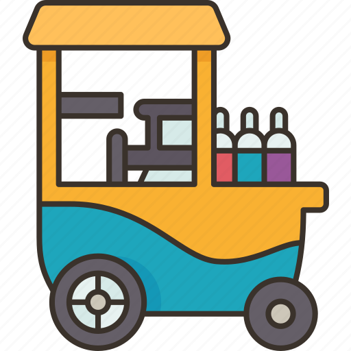 Ice, shaver, cart, refreshment, cold icon - Download on Iconfinder