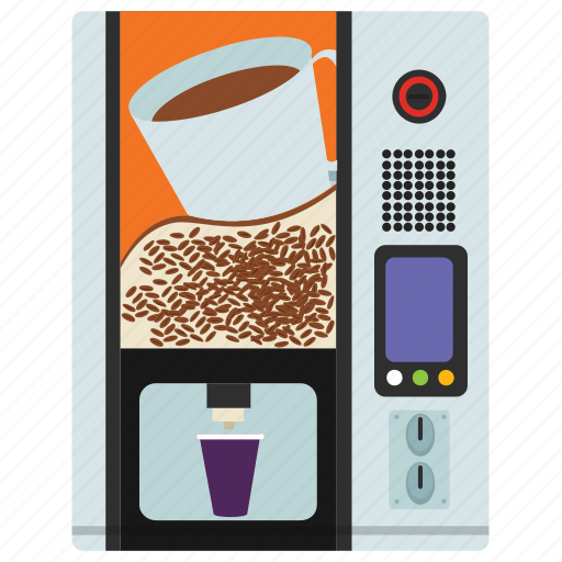 Automated machine, coffee dispenser, coffee vending, kiosk machine, vending machine icon - Download on Iconfinder
