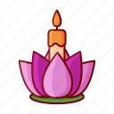 religion, lotus, vesak, buddha, candle