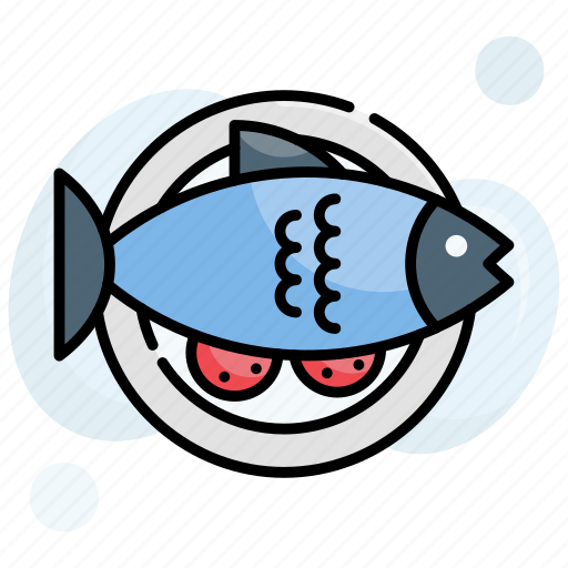 Dish, fish, food, grilled, meal, plate, seafood icon - Download on Iconfinder