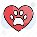 cat, dog, heart, love, paw, pets