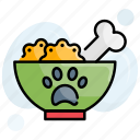 bowl, canine, dog, food, pet