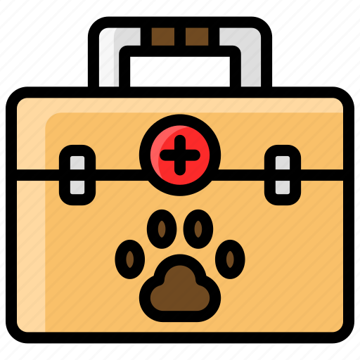 Bag, veterinary, aid, doctor, first aid kit, animal care icon - Download on Iconfinder