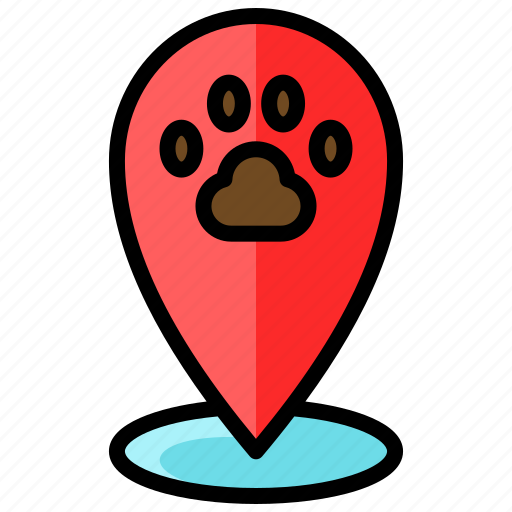 Pin, gps, map, location, petshop, zoo icon - Download on Iconfinder