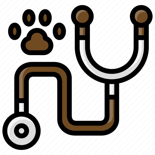 Veterinary, stethoscope, animal checkup, checkup, pet checkup, medical icon - Download on Iconfinder