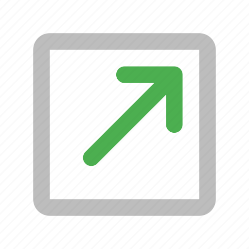 Arrow, new, open, tab, window icon - Download on Iconfinder