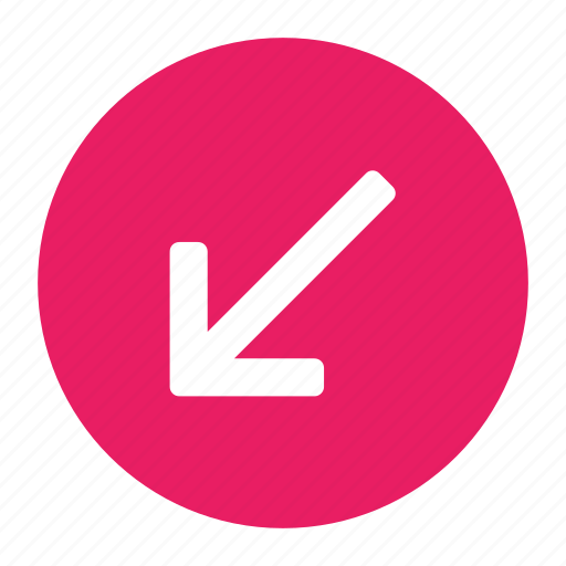 Arrow, bottom, direction, down, left, move icon - Download on Iconfinder