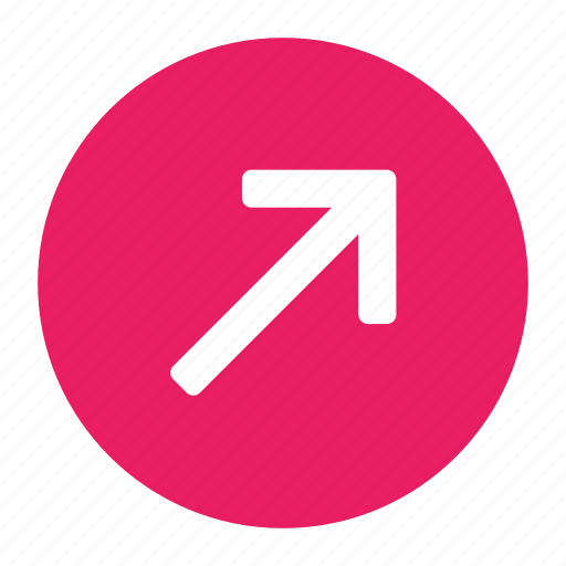 Arrow, direction, move, right, top, up icon - Download on Iconfinder