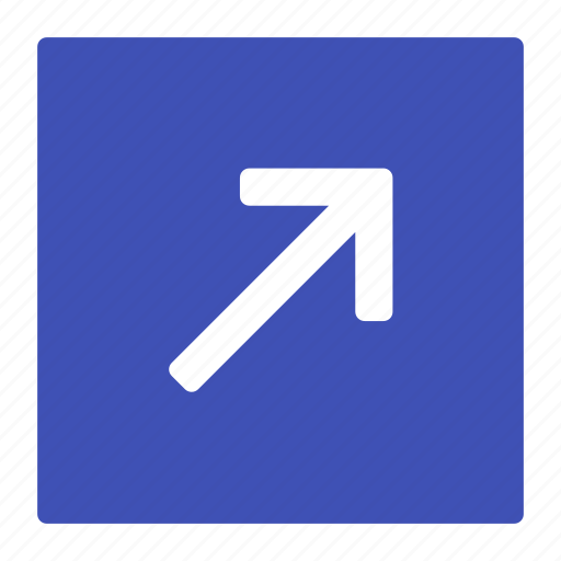 Arrow, direction, move, right, top, up icon - Download on Iconfinder