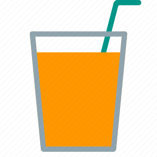 Drink, glass, juice, lemon, outing, straw, water icon - Download on Iconfinder
