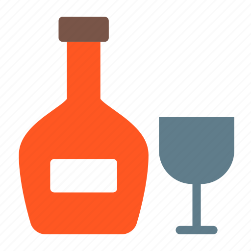 Alcohol, bottle, drink, glass, liquor, wine icon - Download on Iconfinder