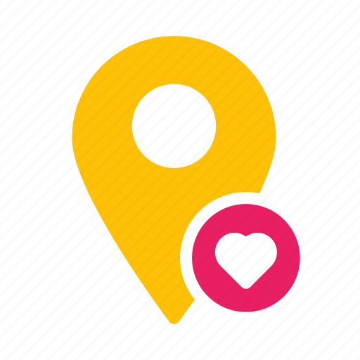 Favorite, heart, location, map, marker, pin icon - Download on Iconfinder